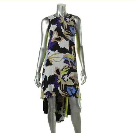 Vince Camuto Multi Sleeveless Hi-Low Printed